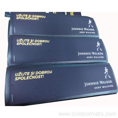 Customized promotion branded logo nitrile bar runner